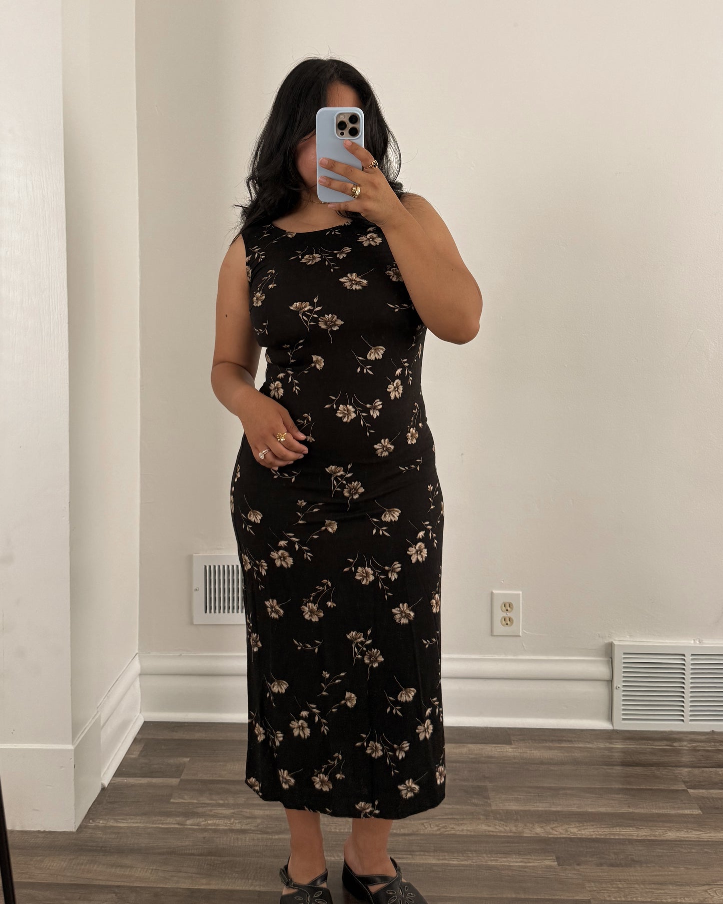 Black Floral Dress
