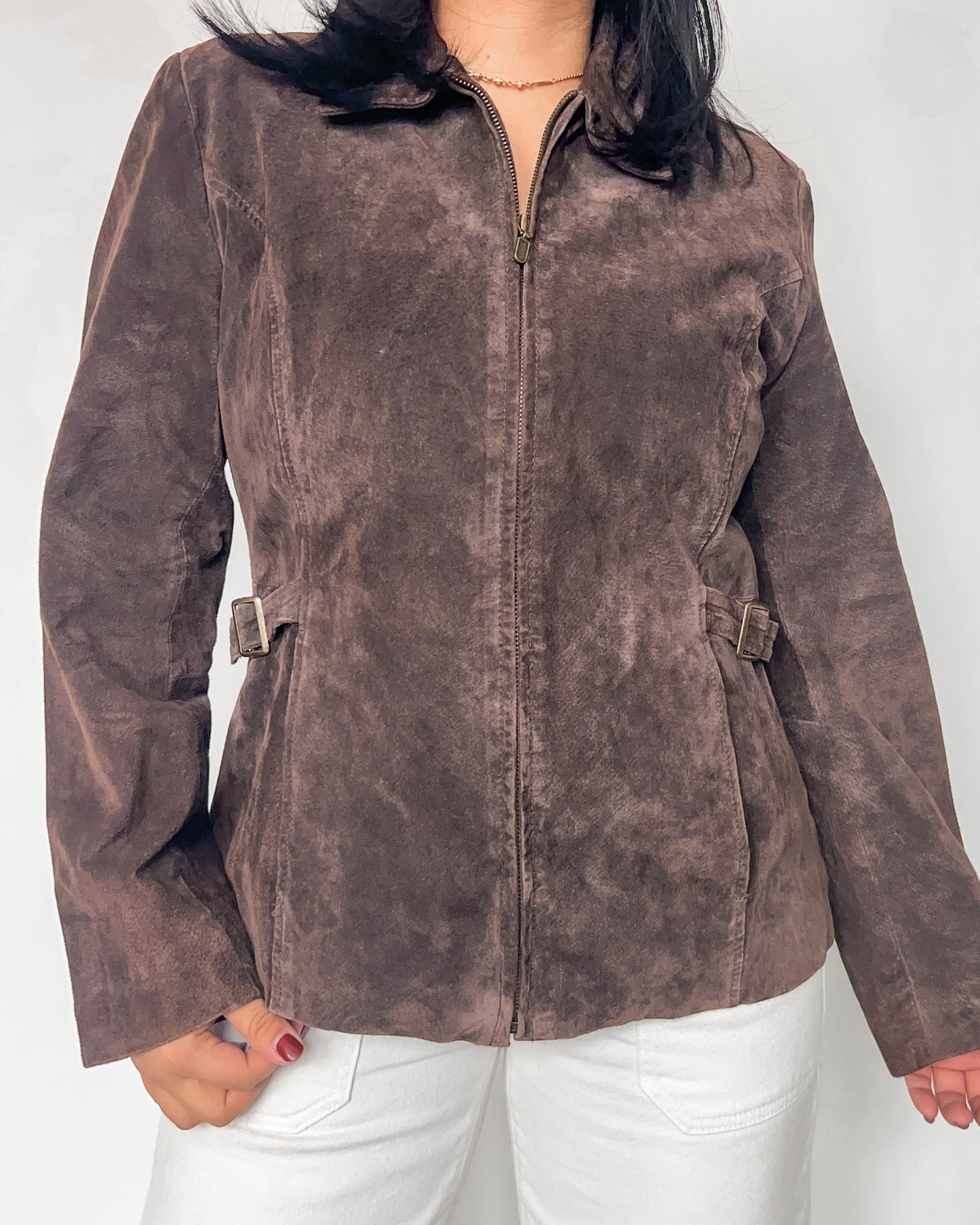 Brown Suede Leatgher Jacket