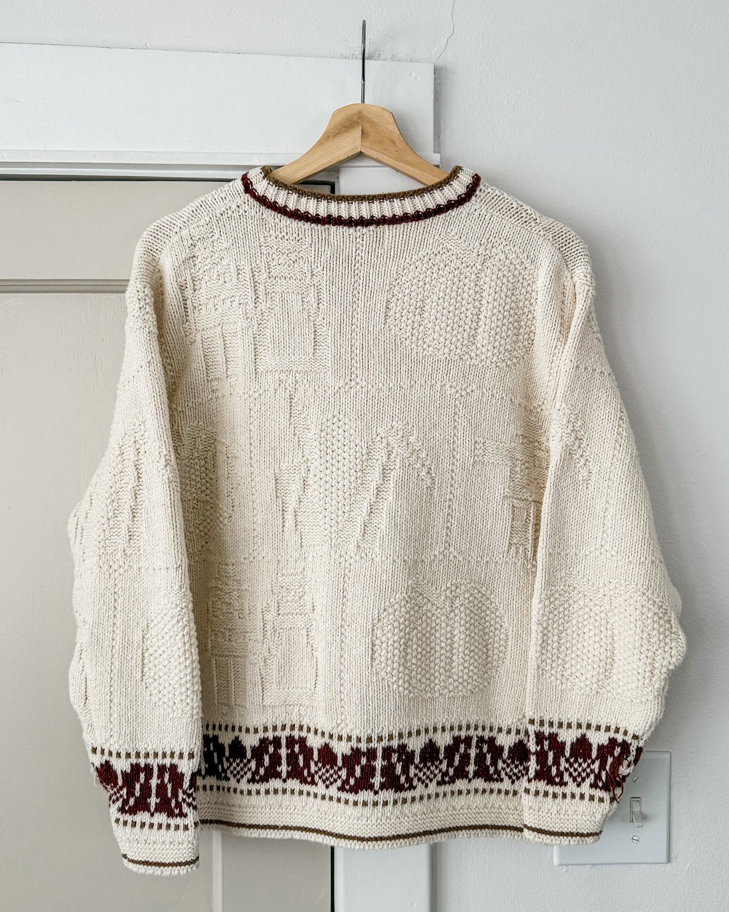 Vintage Fall Harvest Knitted Sweater