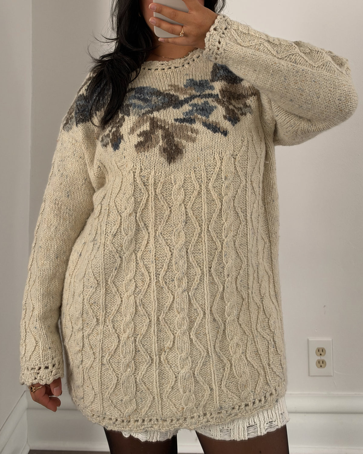 90’s Floral Knit