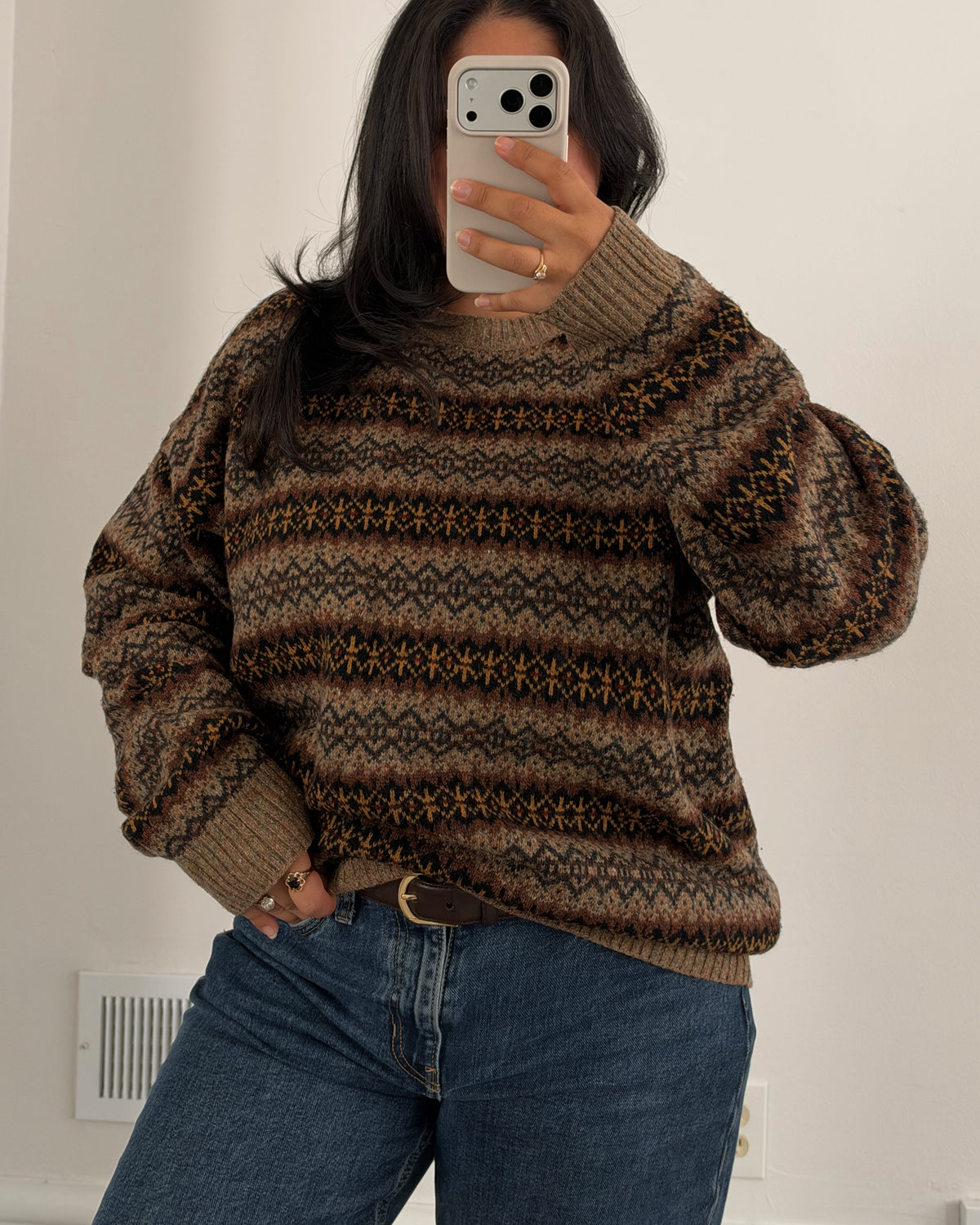 Wool Fair Isle Knitted Sweater