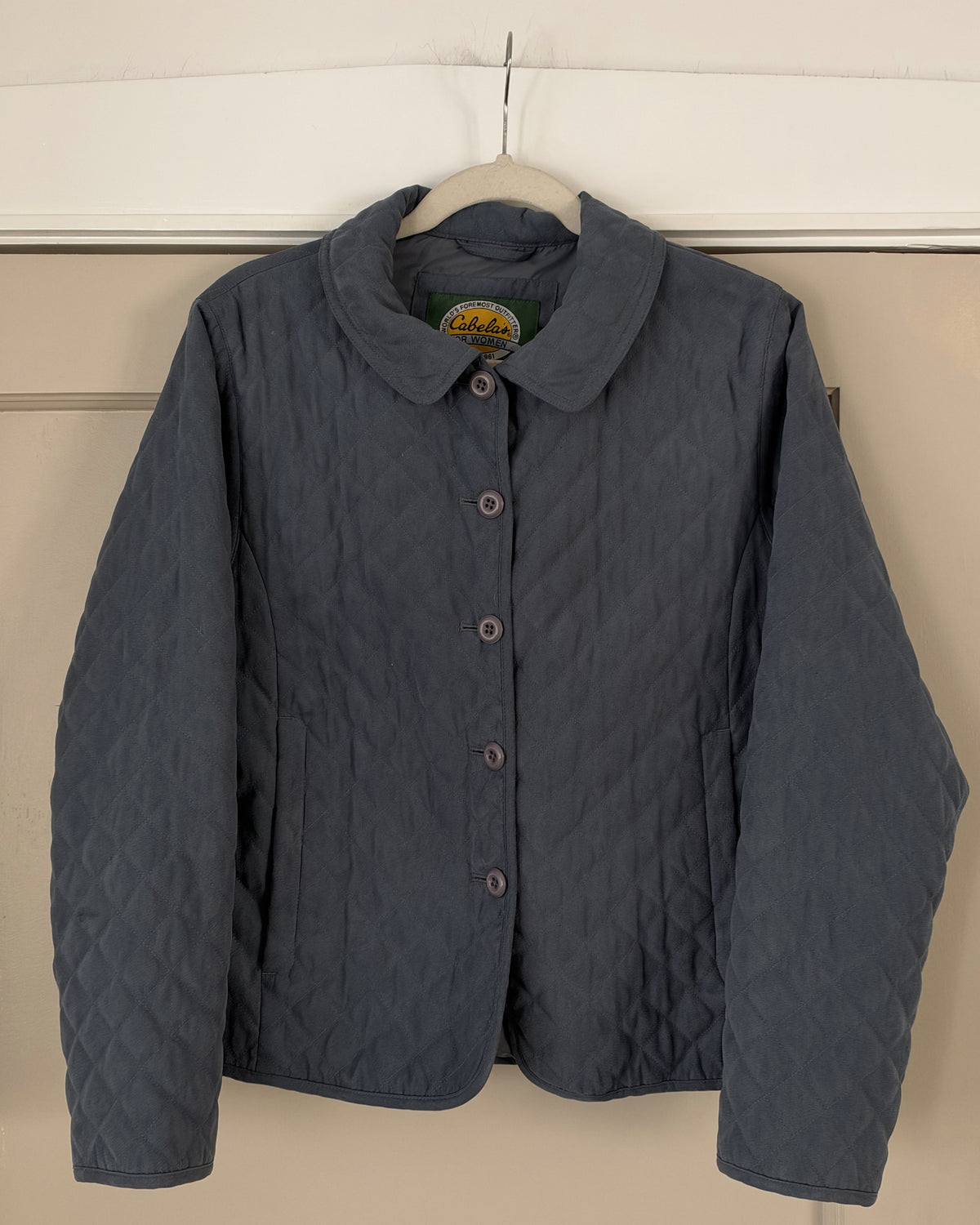 Dusty Blue Quilted Jacket
