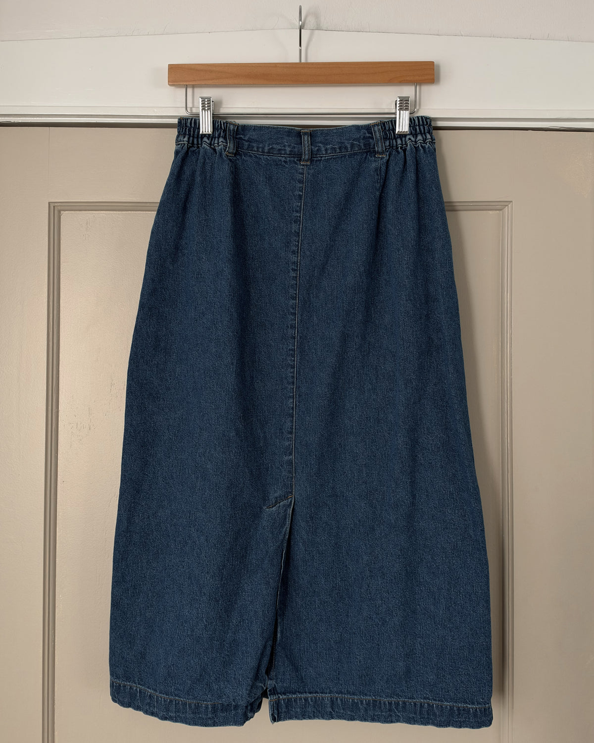 Denim Button Down Skirt