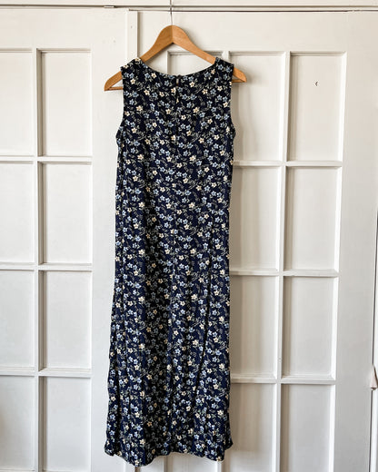 Navy Floral Maxi Dress