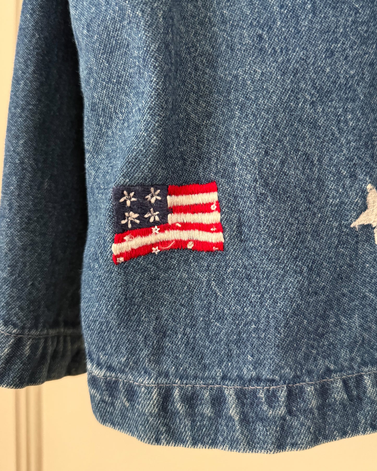 American Flag Embroidered Jacket