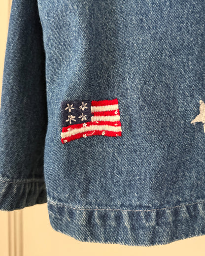 American Flag Embroidered Jacket