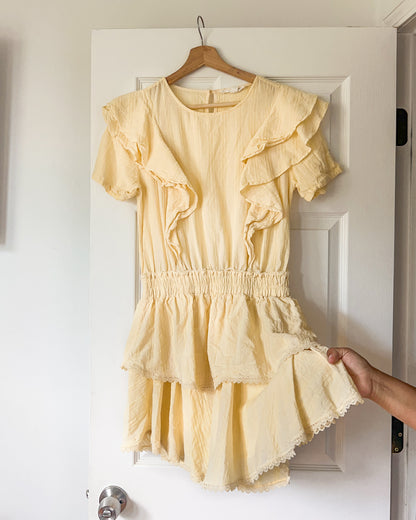 Yellow Ruffle Dress