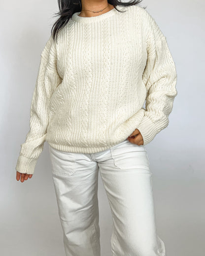 Cream Knitted Sweater