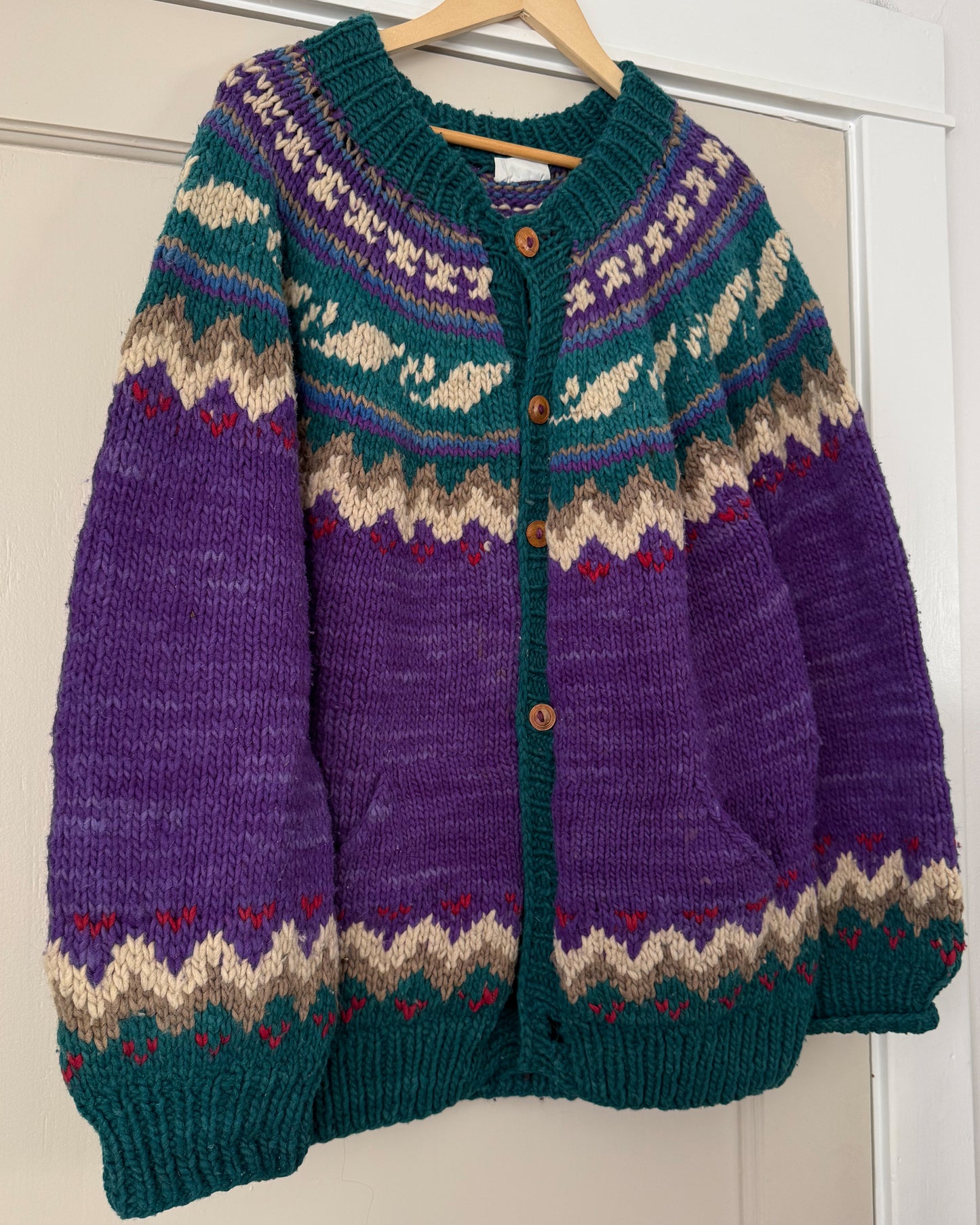 Vintage Hand Made Wool Cardigan