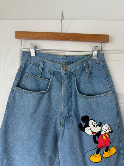 Vintage Mickey Denim Shorts