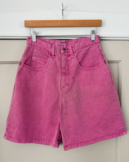 Vintage Bonjour Pink Denim Shorts