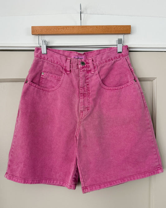 Vintage Bonjour Pink Denim Shorts