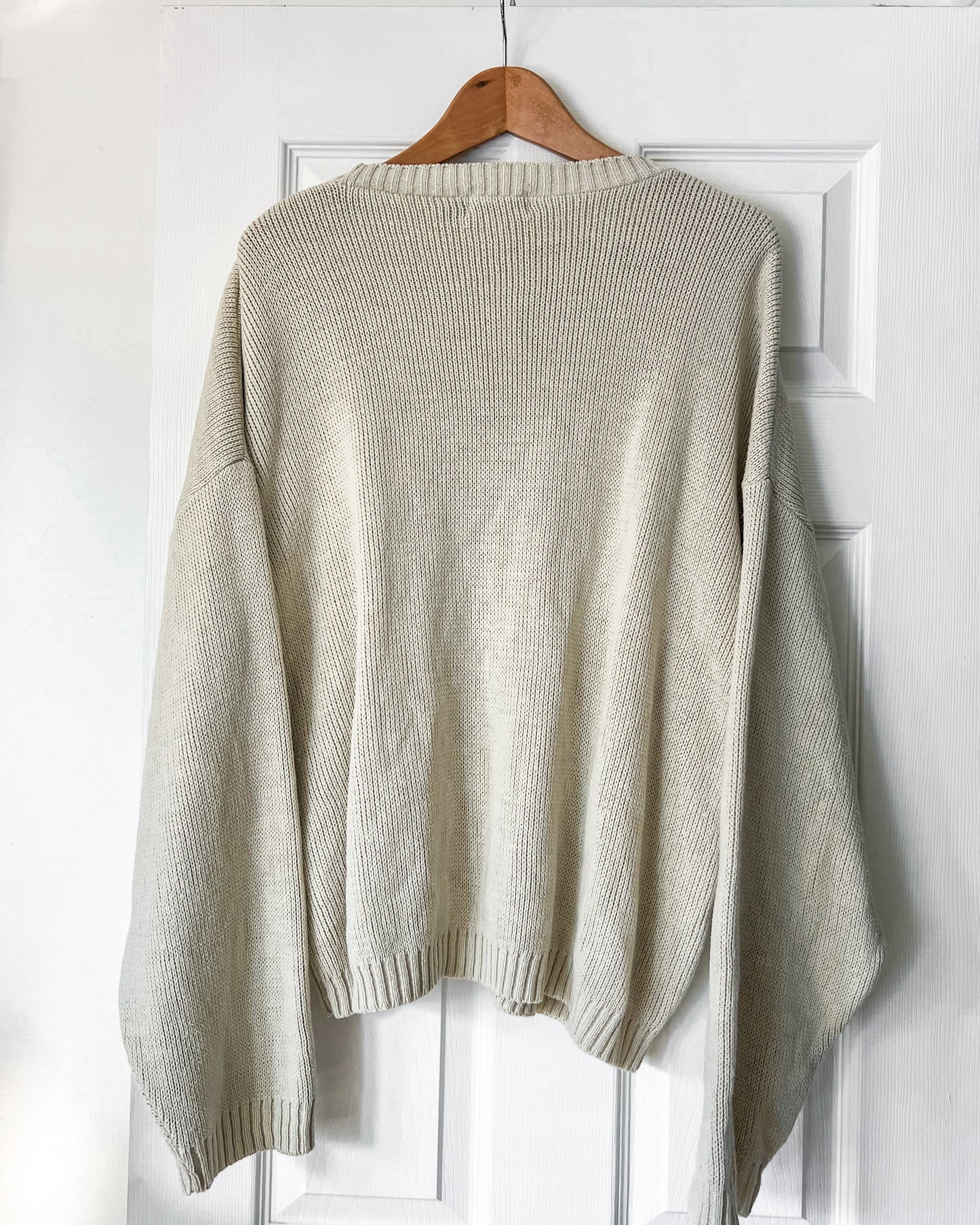 American Flag Off White Knitted Sweater