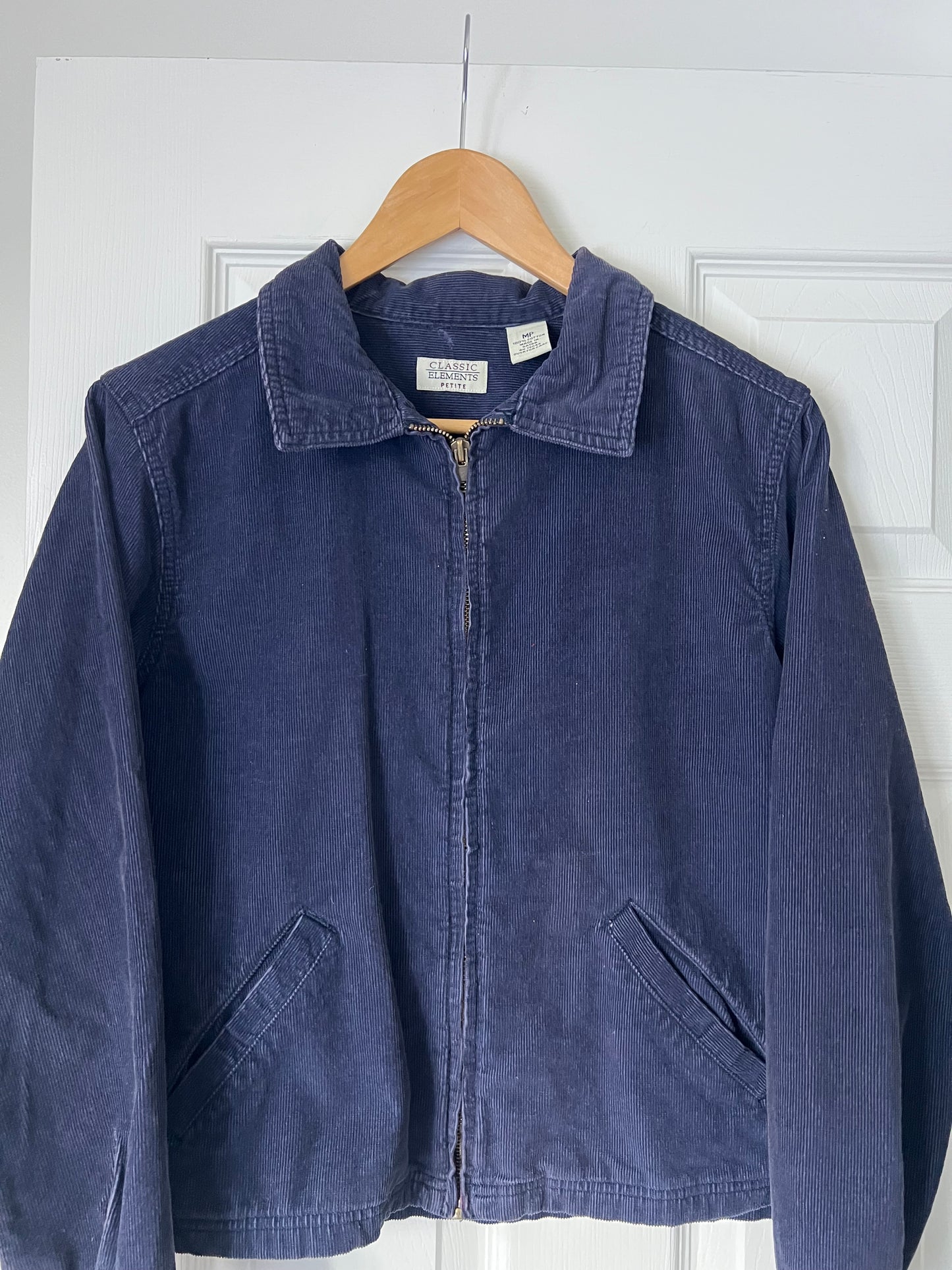 Navy Micro Corduroy Jacket