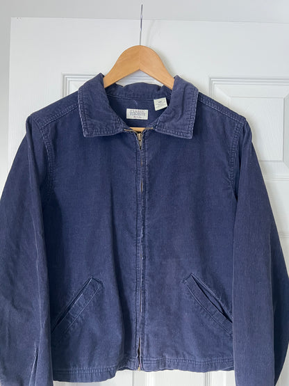 Navy Micro Corduroy Jacket