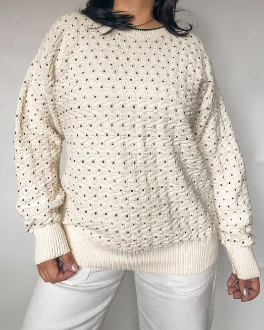 Dotted Knitted Sweater