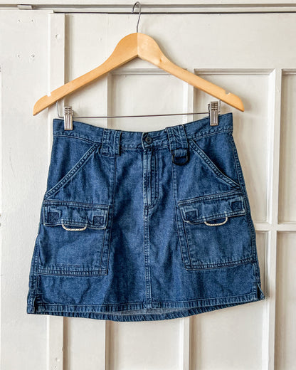 Denim Utility Skirt