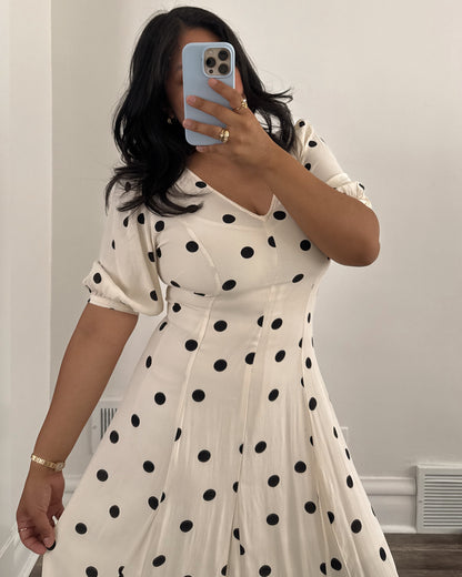 Polka Dot Maxi Dress