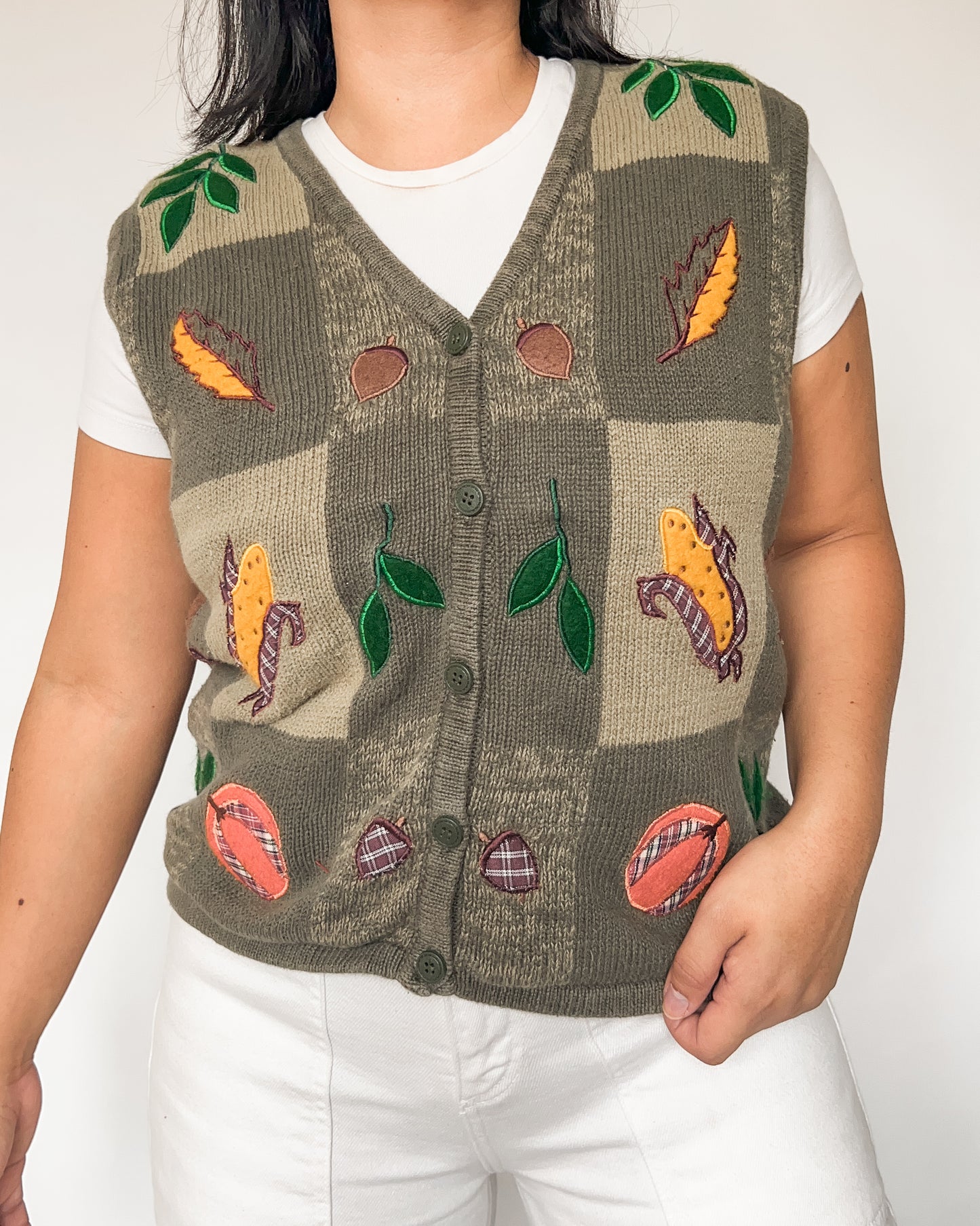 Fall Graphic Knitted Vest