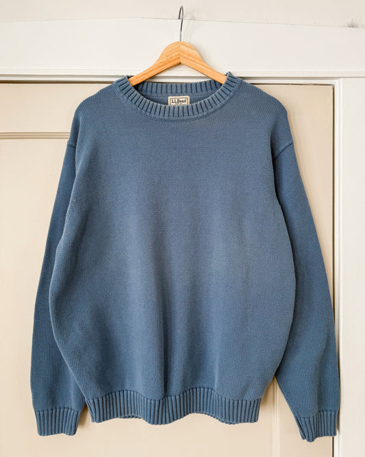 L.L. Bean Blue Cotton Sweater