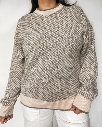 Geoffrey Beene Striped Knitted Sweater