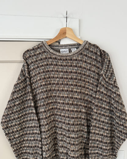 Vintage Patterned Knitted Sweater