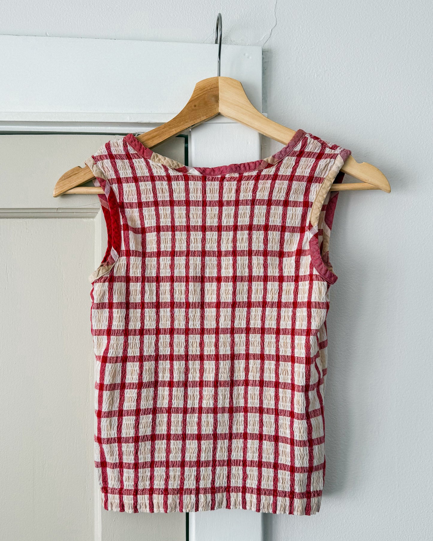 Gingham Sleeveless Top