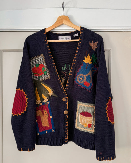 90’s Fall Cardigan Knitted Sweater