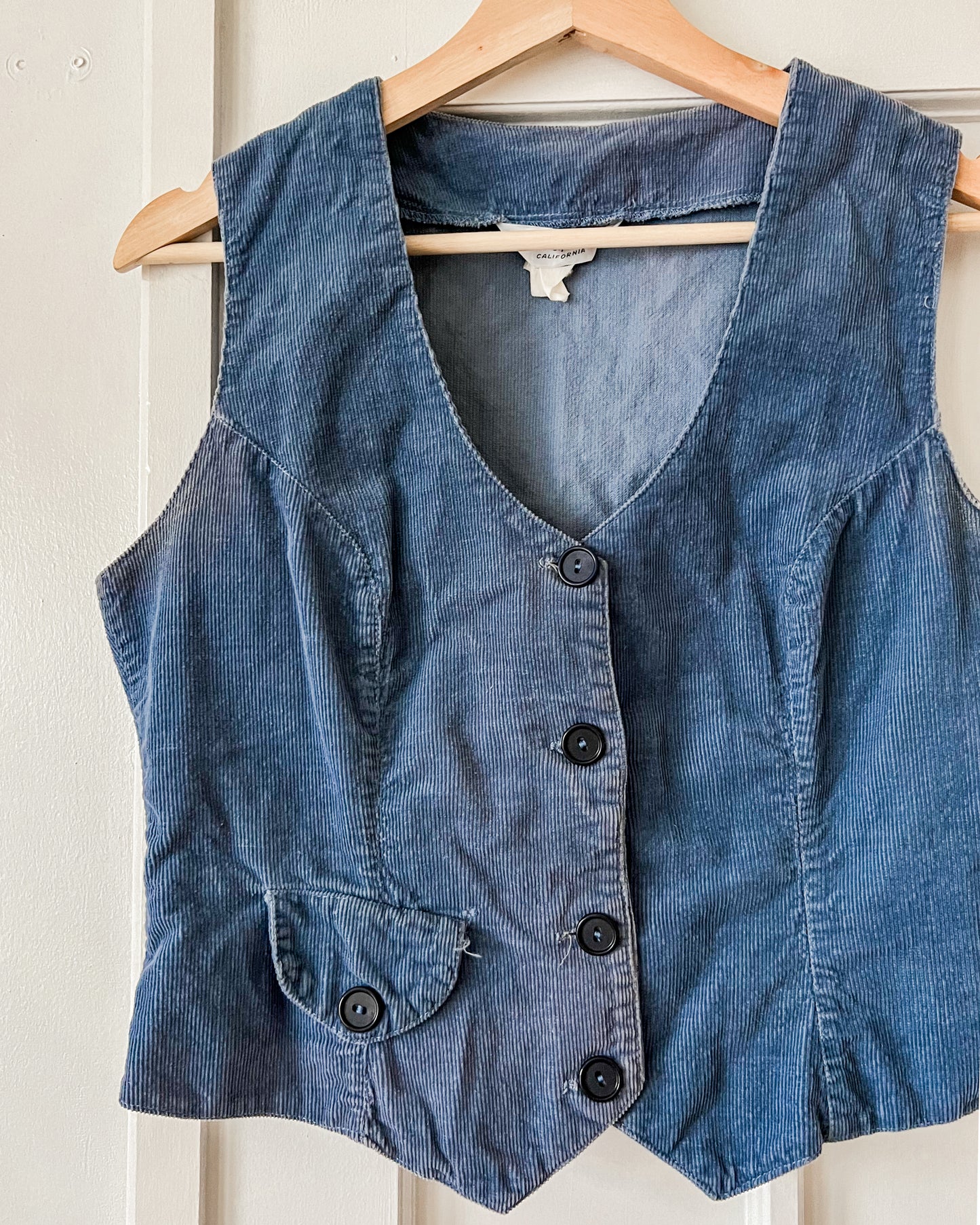 Blue Corduroy Vest