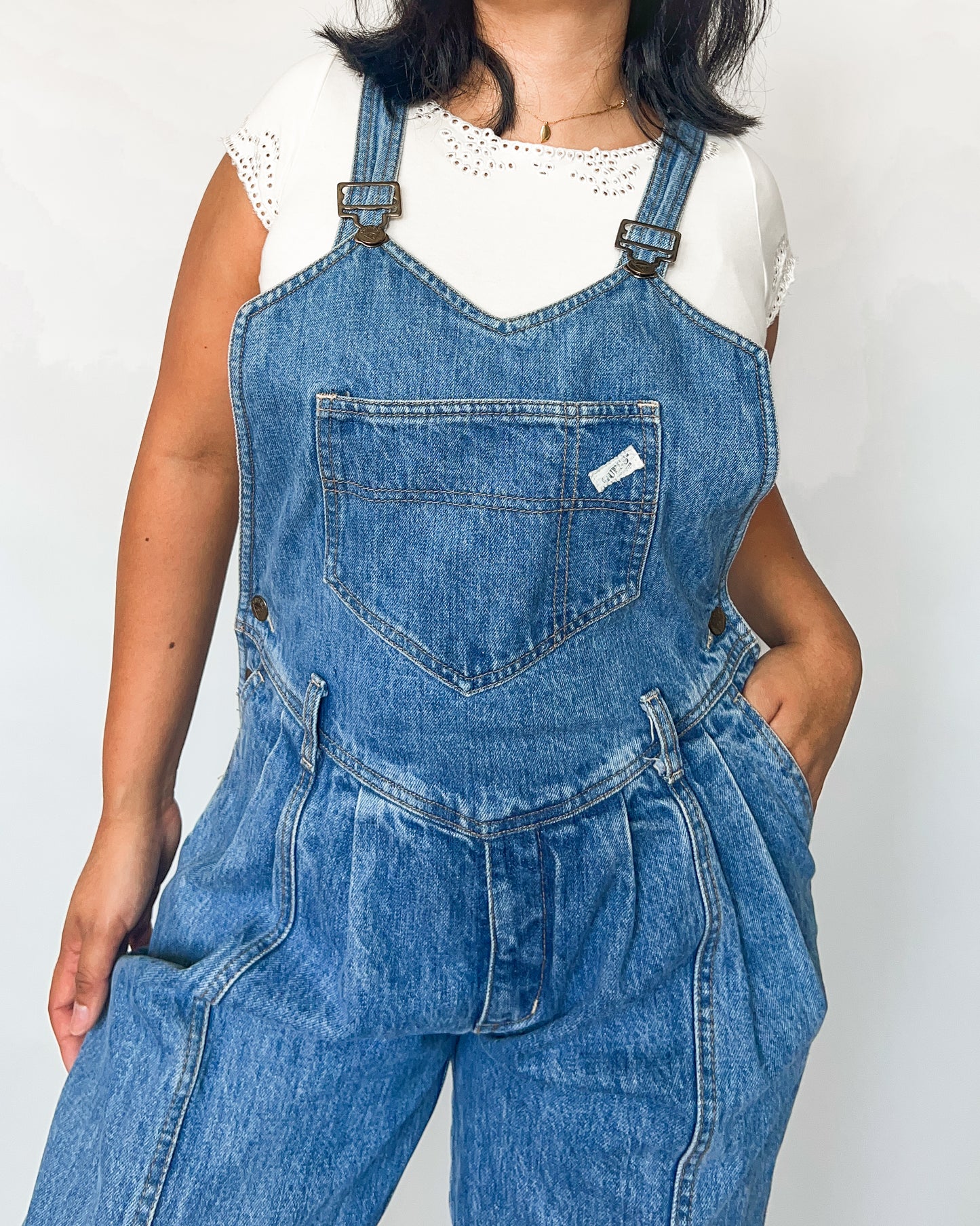 Vintage Guess Denim Bib Overalls