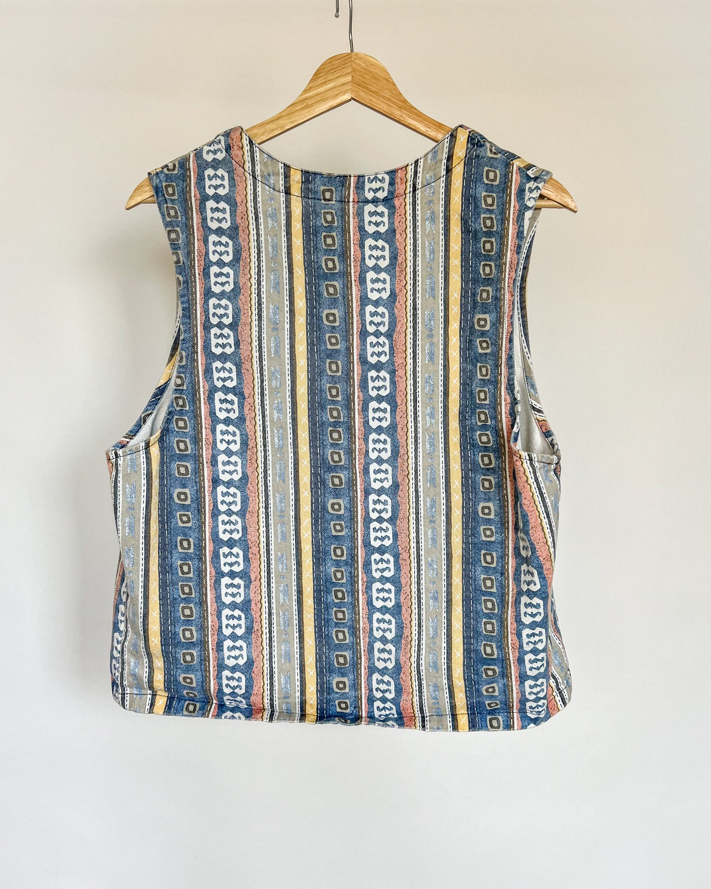 Denim Stripped Vest