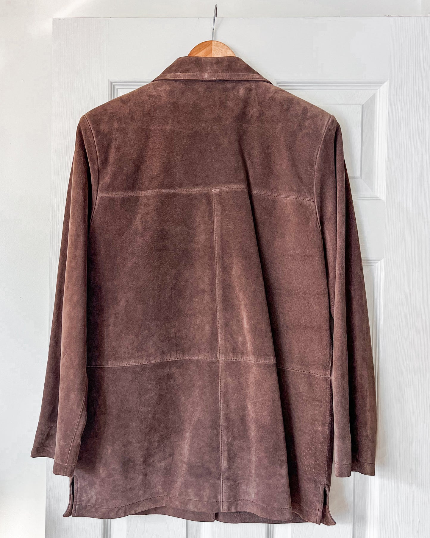 Brown Leather Suede Jacket