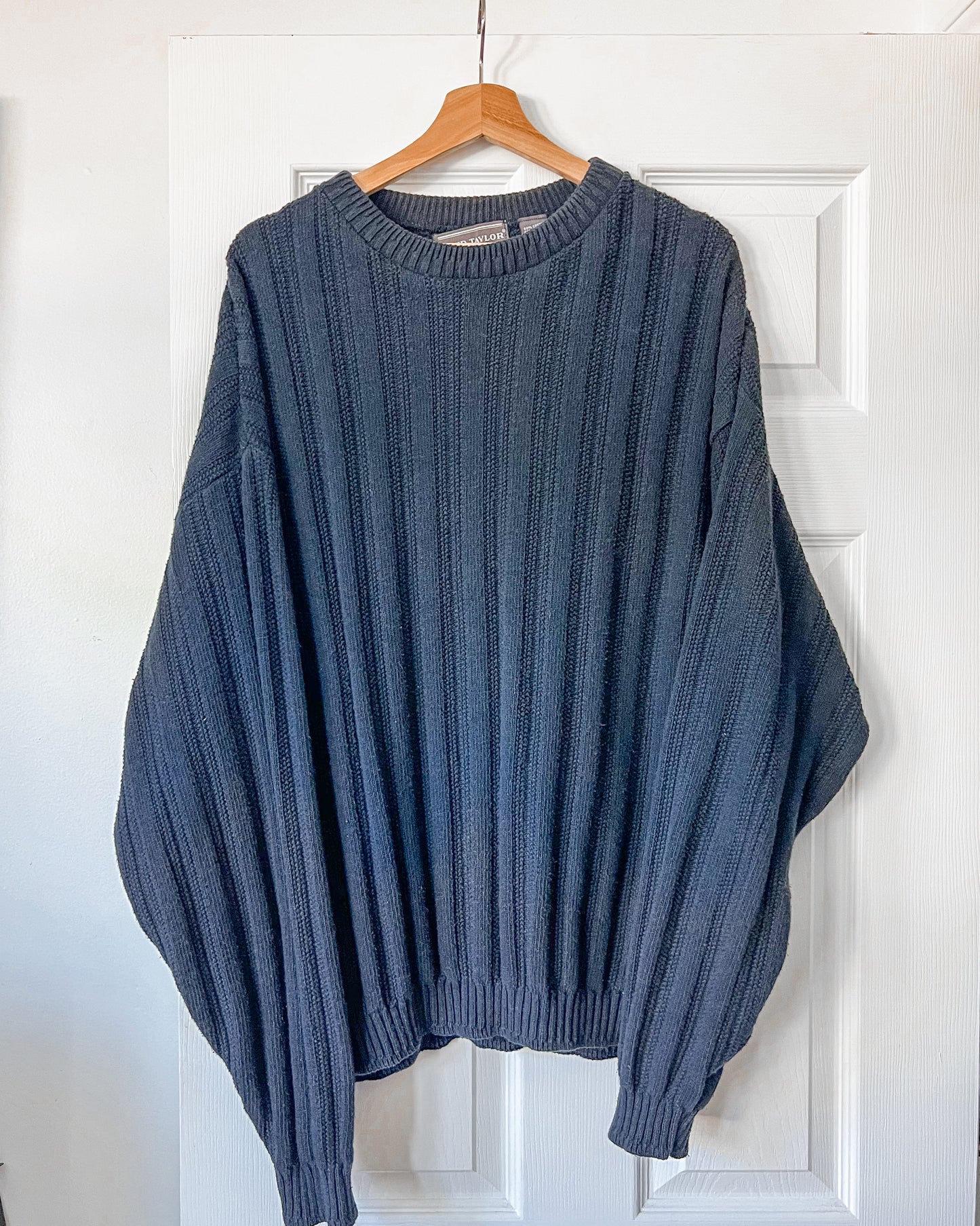 David Taylor Navy Blue Knitted Sweater