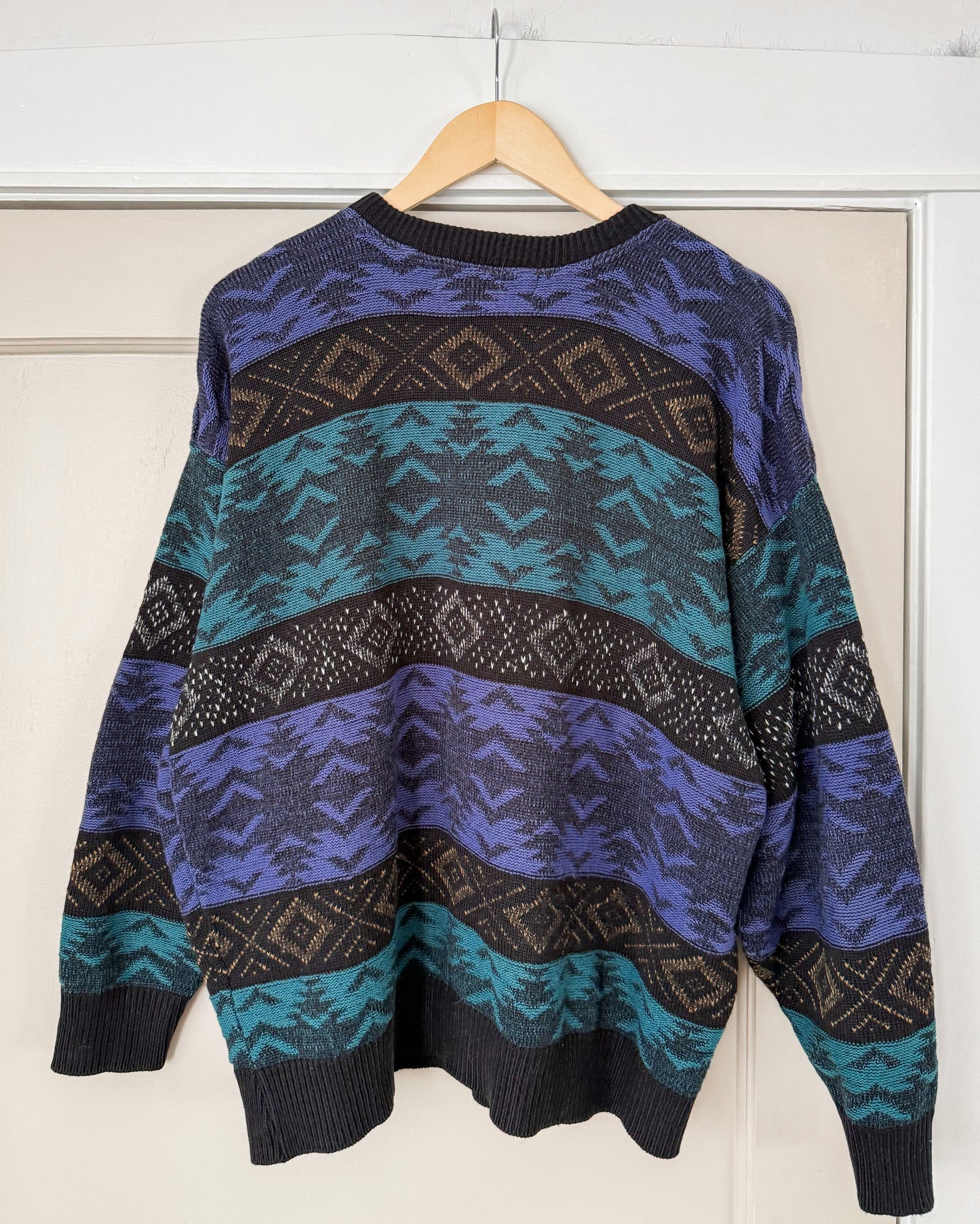 Vintage Geometric Knitted Sweater