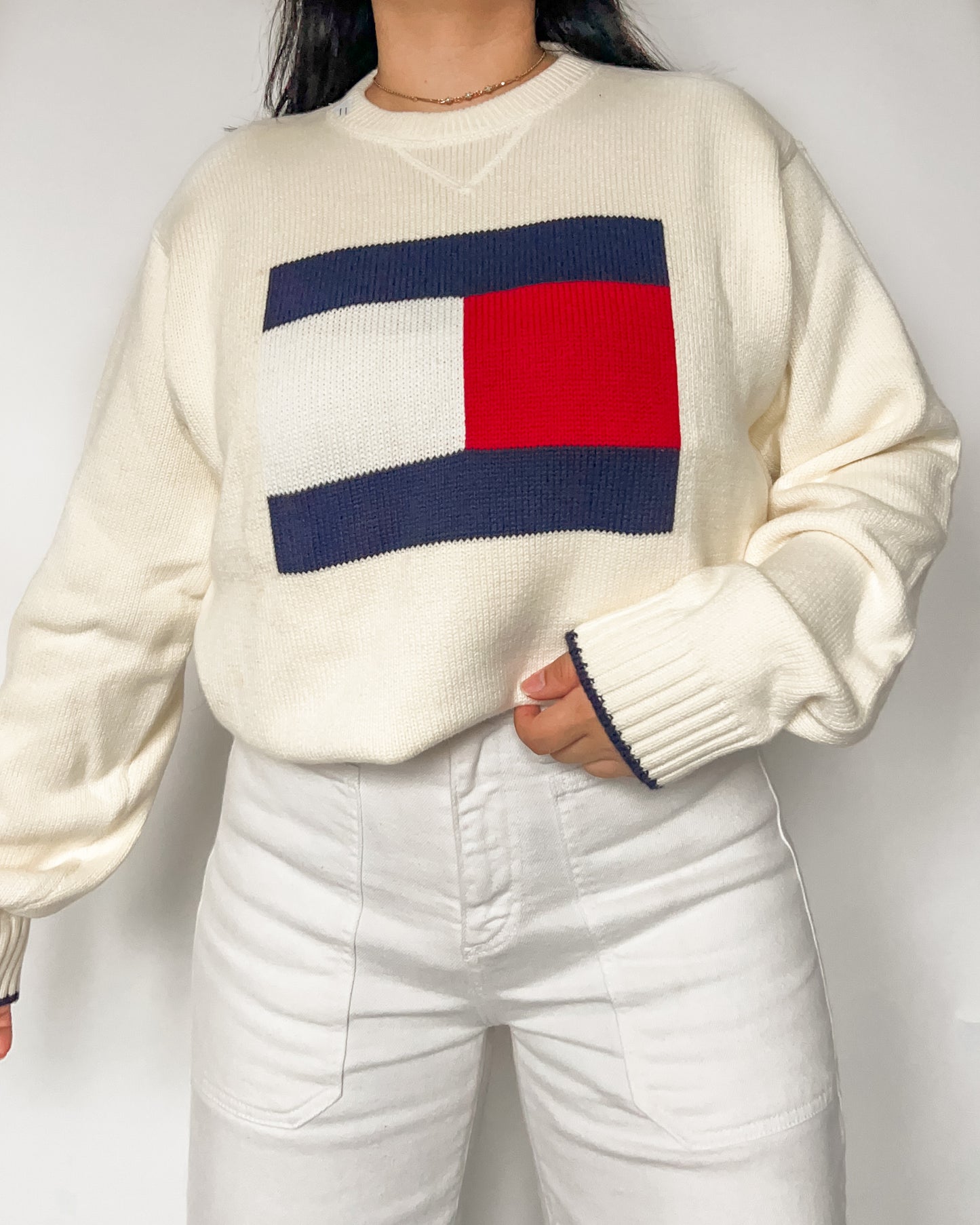 Tommy Hilfiger Cream Crewneck