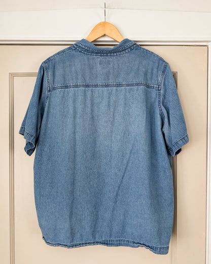 2 in 1 Denim Floral Shirt