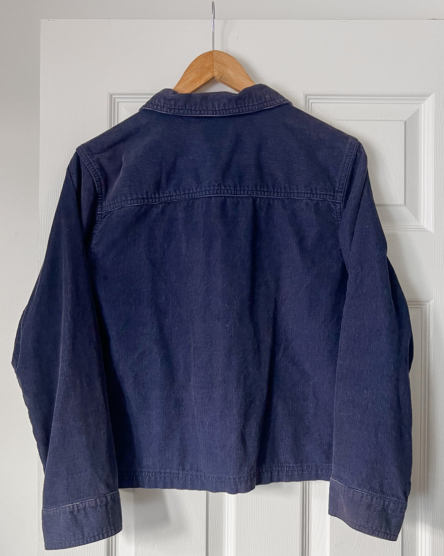 Navy Micro Corduroy Jacket