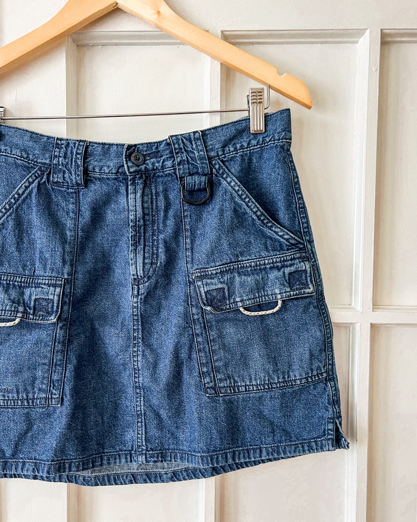 Denim Utility Skirt