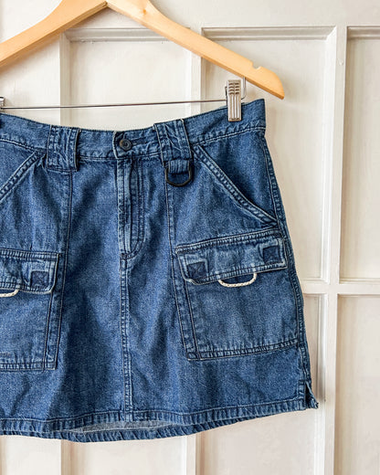 Denim Utility Skirt