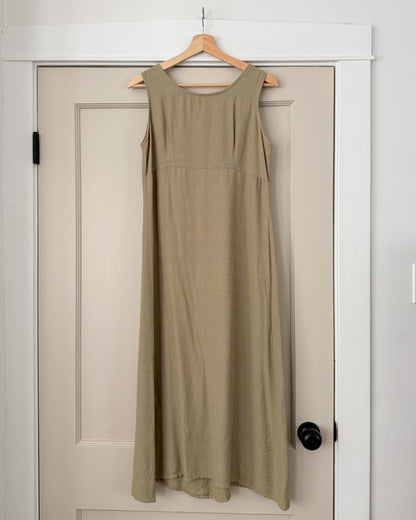 Vintage Sage Green Maxi Dress