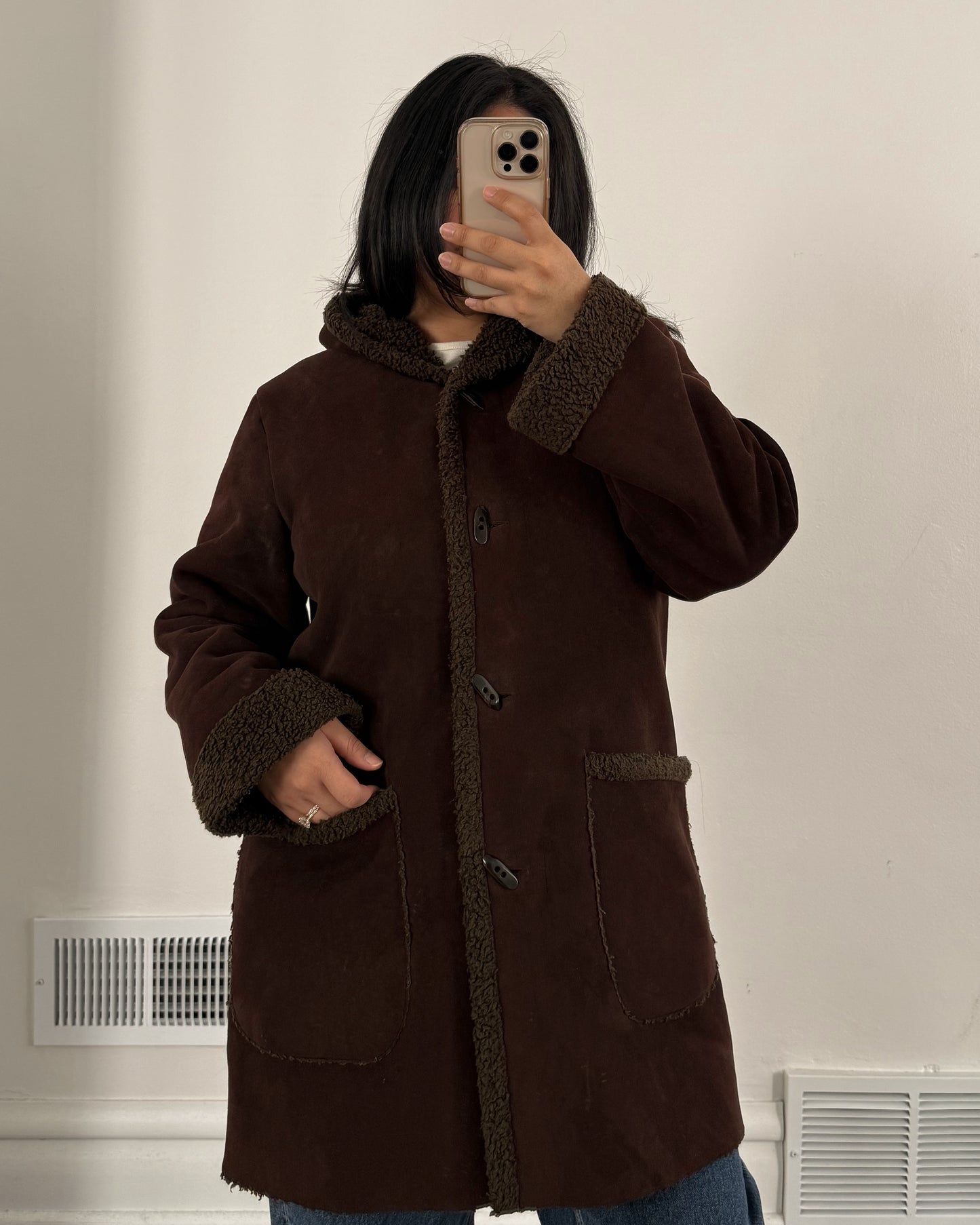 Jones NY 90’s Faux Suede Coat