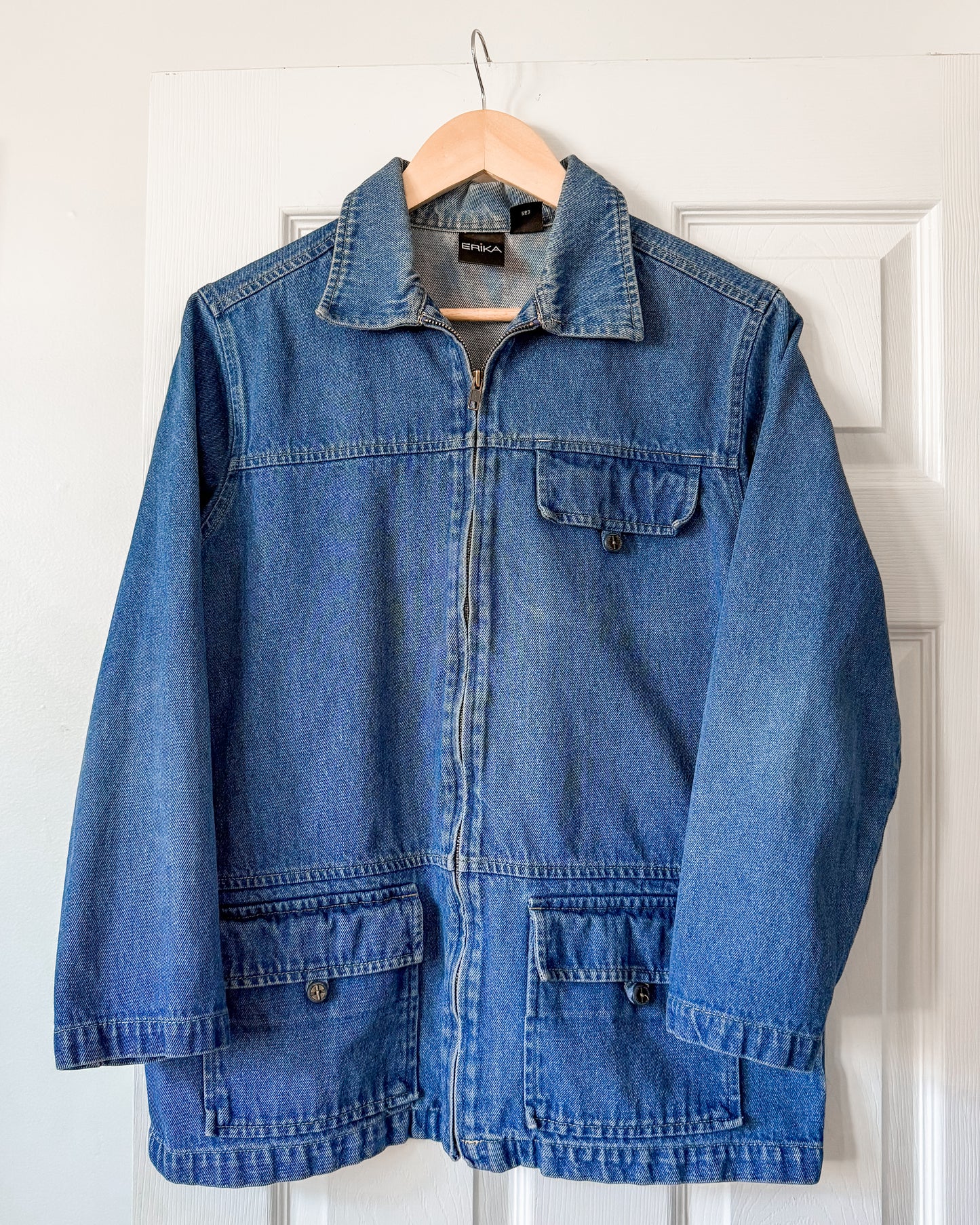 Erika Denim Zip Up Jacket
