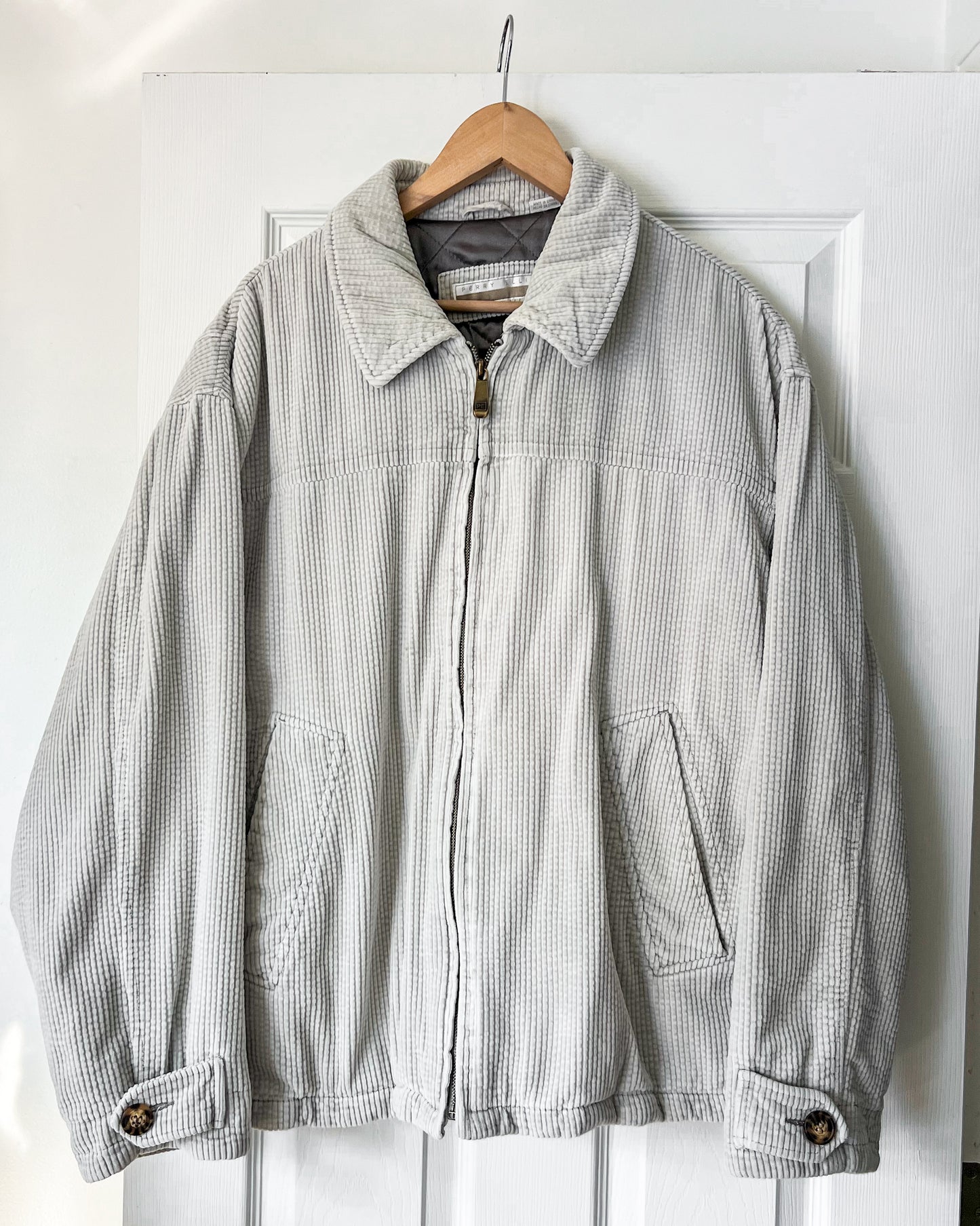 Perry Ellis Corduroy Bomber Jacket