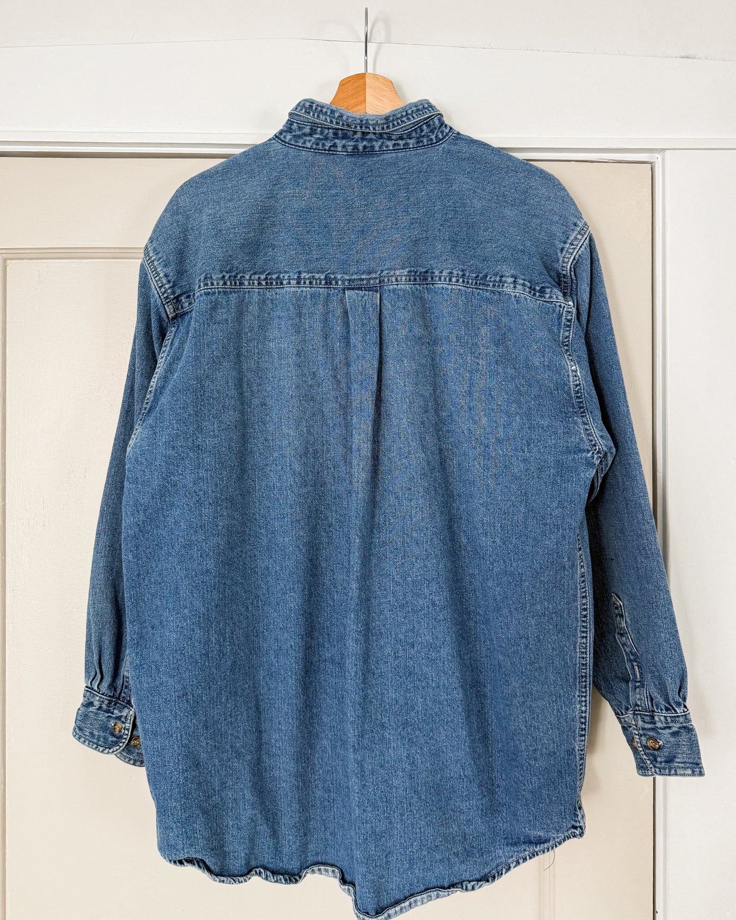 Denim Long Sleeve Button Up Shirt