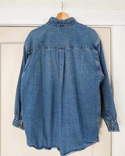 Denim Long Sleeve Button Up Shirt