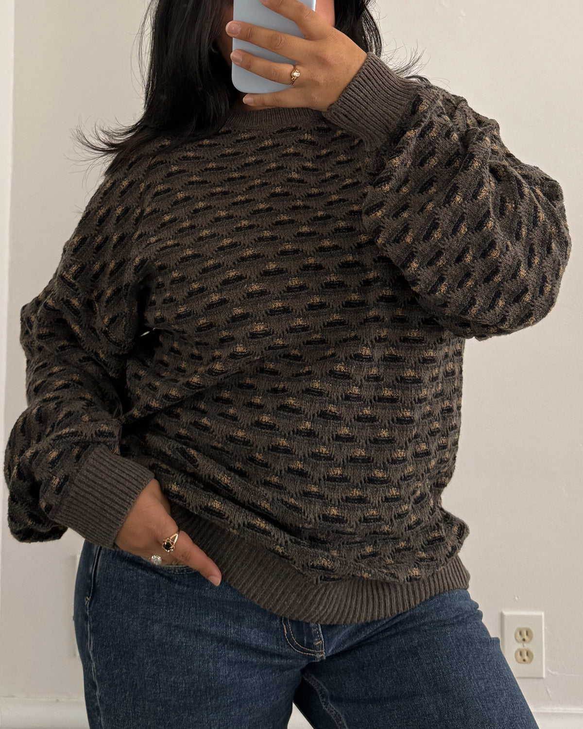Jantzen Patterned Knitted Sweater