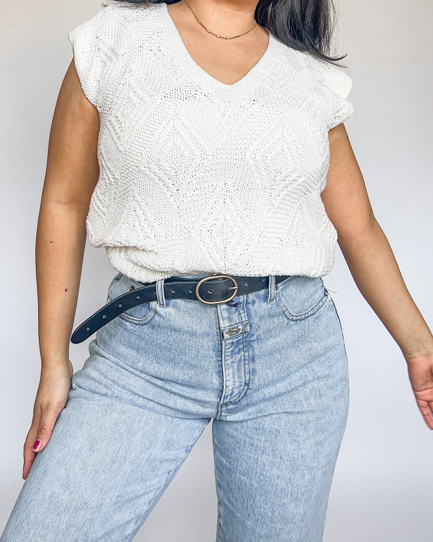 Anne Klein Textured Vest/ Tank Top