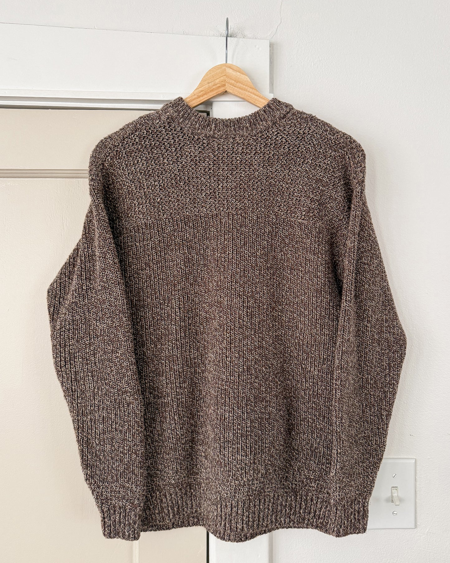 Vintage Knitted Henley Sweater