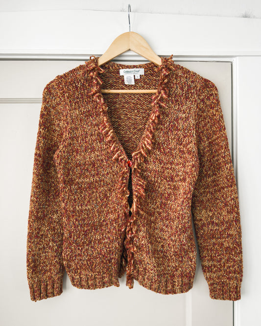 Coldwater Creek Fringe Cardigan