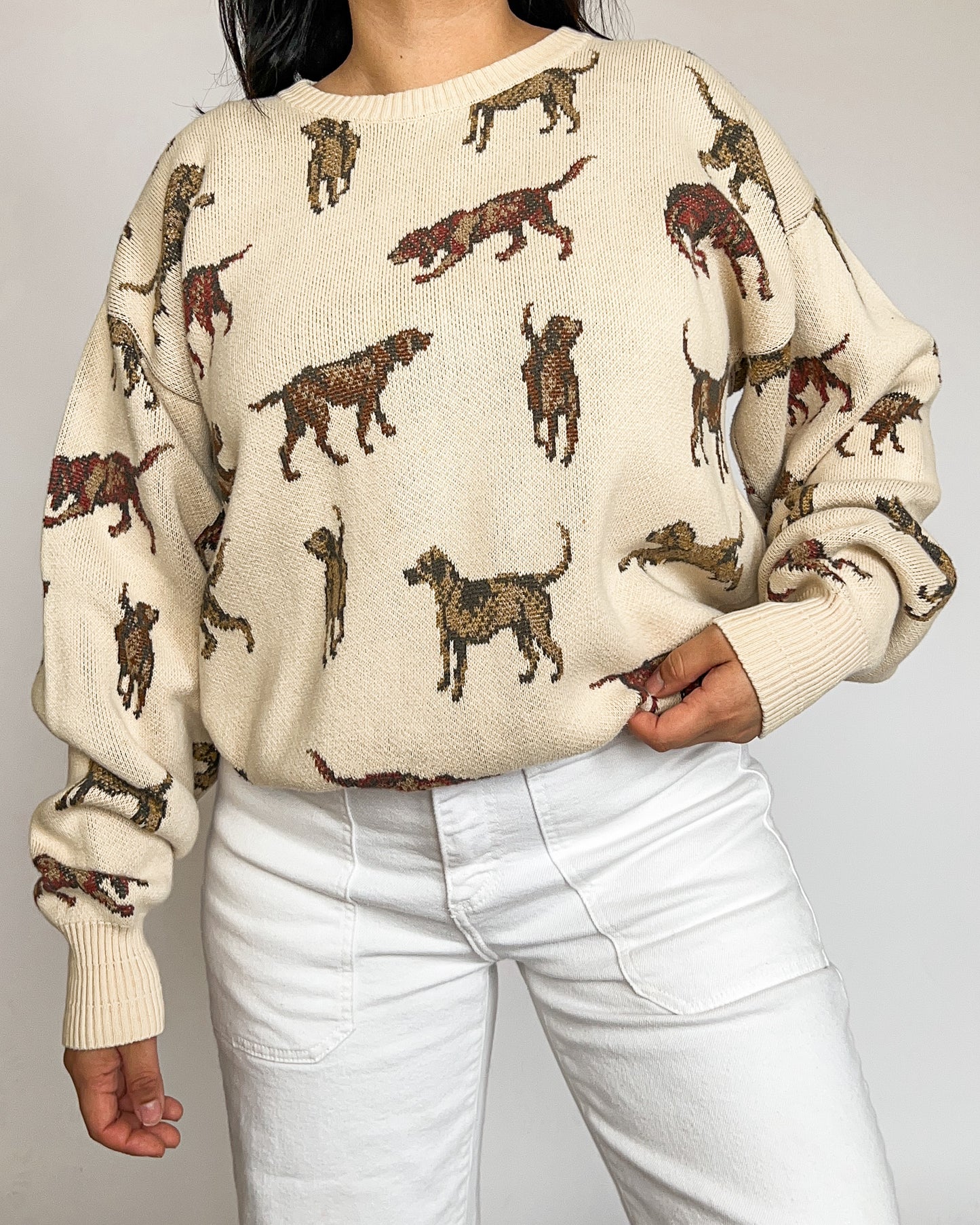 Orvis Dog Printed Knitted Sweater